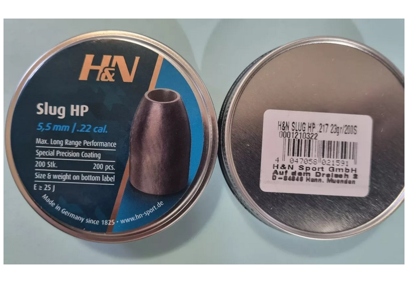 H&N Pellets .22, 23gr, Ogive